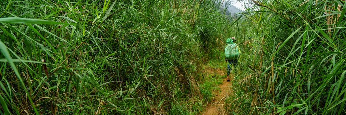 packing for Hang En, vietnam cave tour