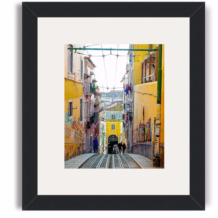 lisbon framed print