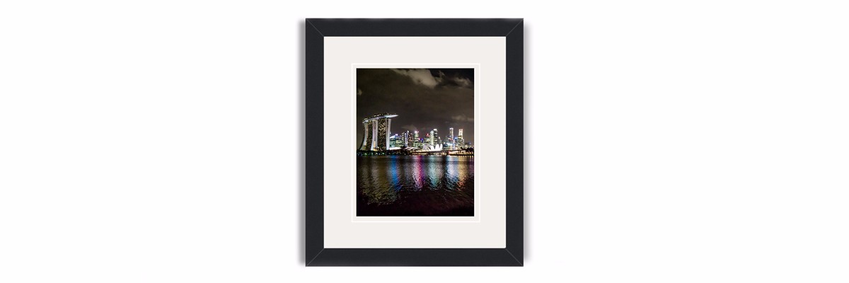 singapore framed print